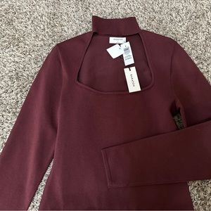 aritzia florine sculpt knit size L purple